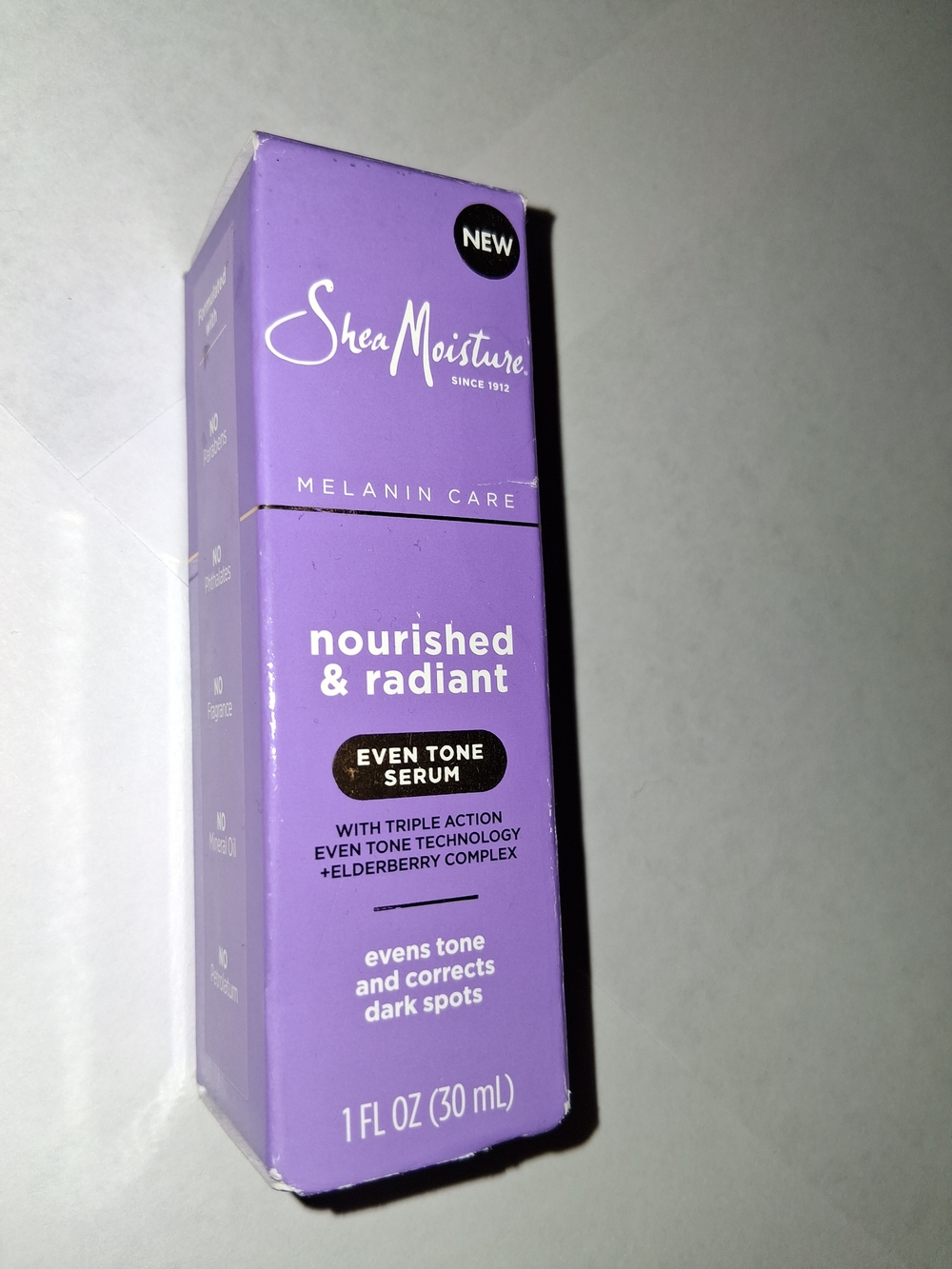 Shea Moisture Melanin Care Even Tone Serum 1oz Bottle